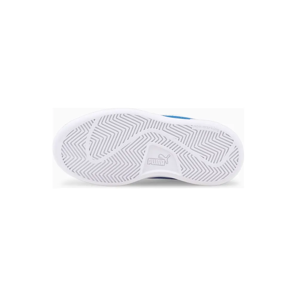 Puma Smash v2 Leather sportscchoenen White/Blue (365173-33)