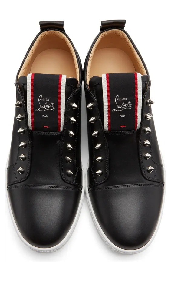 Christian Louboutin Black F.A.V Fique A Vontade Flat Sneakers (3200465) (5)
