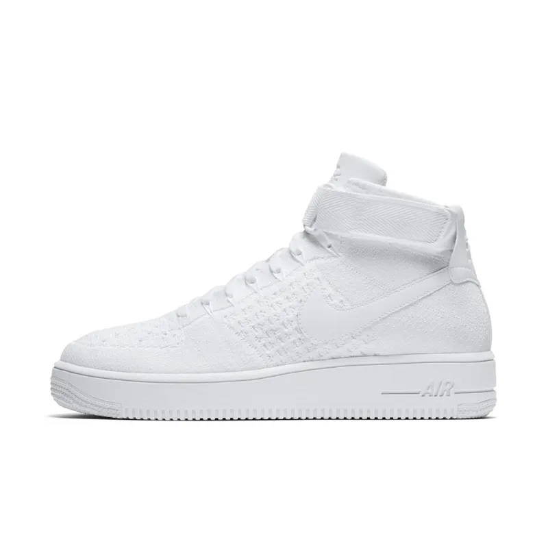 Nike Af1 Ultra Flyknit Mid White/White White/White (817420-102)