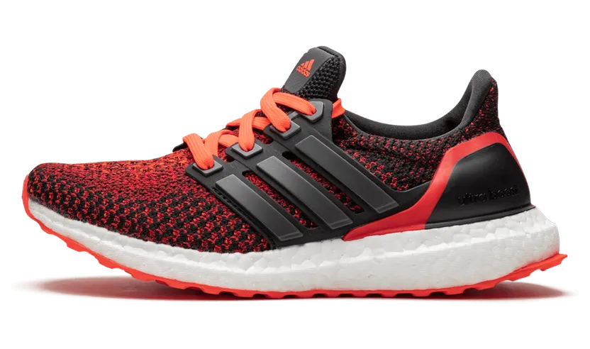 adidas Ultra Boost 2.0 Core Black Solar Red (Youth)