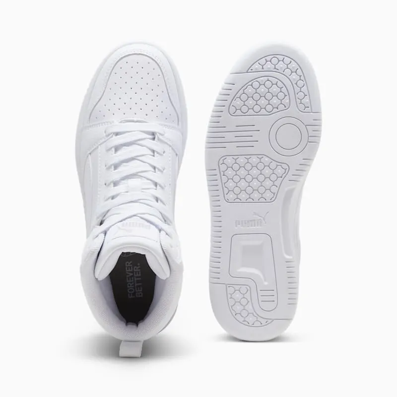 Puma Rebound V6 Mid White/Grey (393831-05)