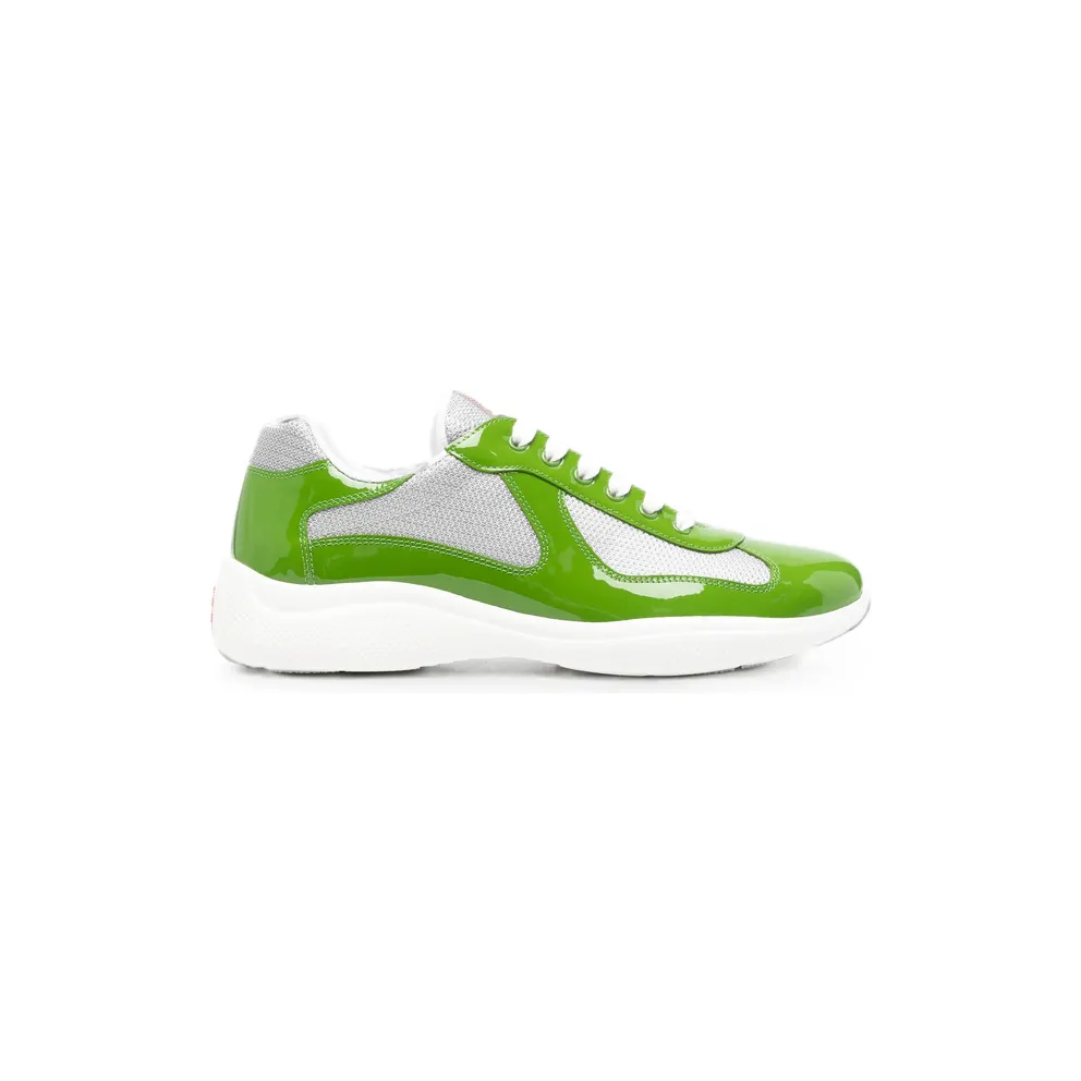 Prada Patent-leather “Green/Grey” (4E3400 F G000 ASZ F0F7S)
