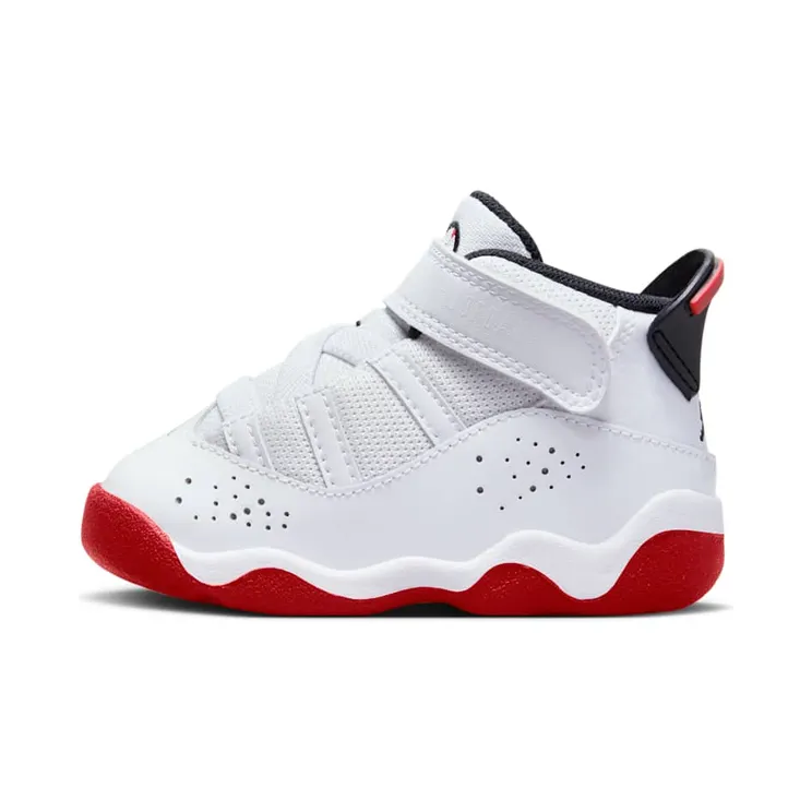 Air Jordan 6 RINGS TD “White / Black / University Red” (323420-160)