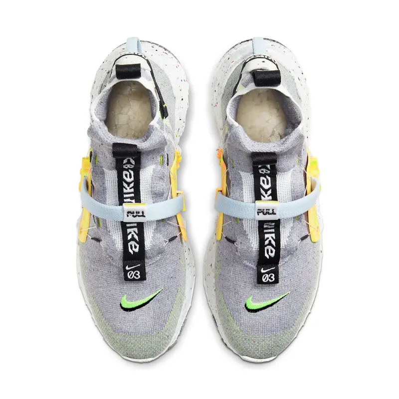 Nike Space Hippie 03 Grey Volt Wolf Grey/Black-Volt-Dark Smoke Grey (CQ3989-002)