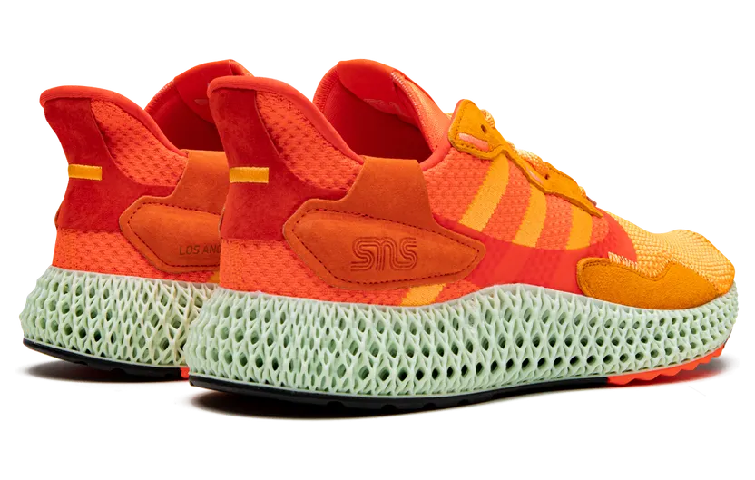 Adidas nstuff x ZX 4000 4D ‘Sunrise’ Flaming Orange/Flaming Orange/Active Maroon (FV5524)
