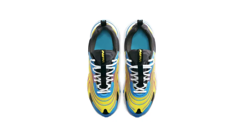 Nike  Air Max 270 React Yellow Red (GS) Yellow/Red-Blue-Black-White (CD6870-700)