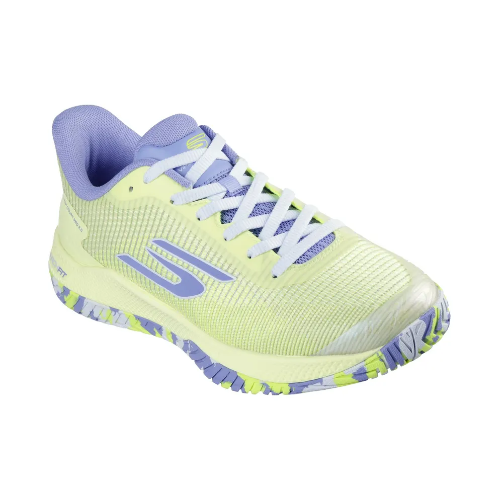 Skechers Viper Court Pro 2.0 Sneaker Limoen/Lavendel