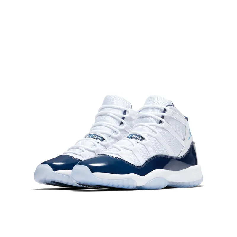 Jordan 11 Retro UNC Win Like 82 (GS) White/University Blue-Midnight Navy (378038-123)