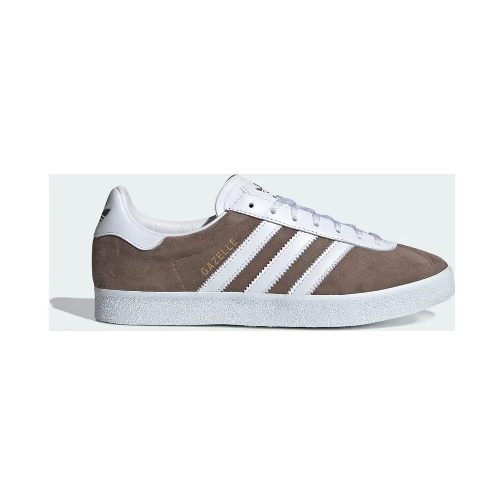 adidas Gazelle 85 Schuh Earth Strata S23 / Cloud White / Gold Metallic (IG6220)