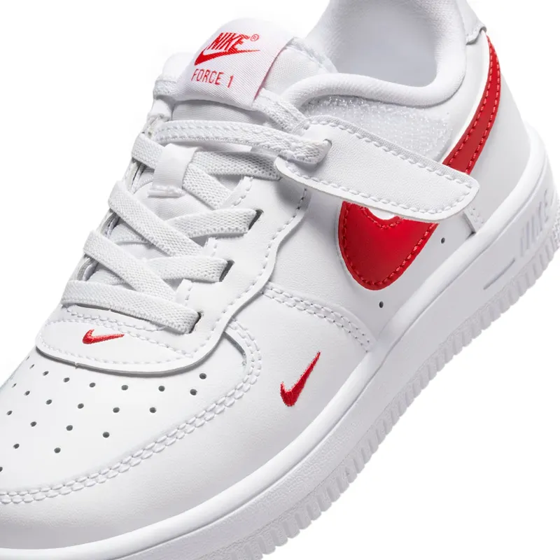 Nike Force 1 Low EasyOn PS “White / University Red” (HM9652-101)