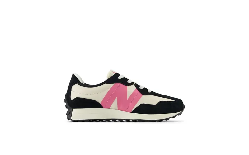 New Balance 327 Black Real Pink (GS327VL)