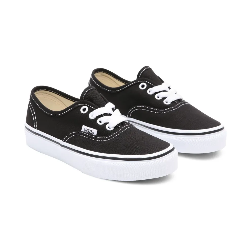 Vans Kids Black Authentic Little Kids (VN000WWX6BT1)