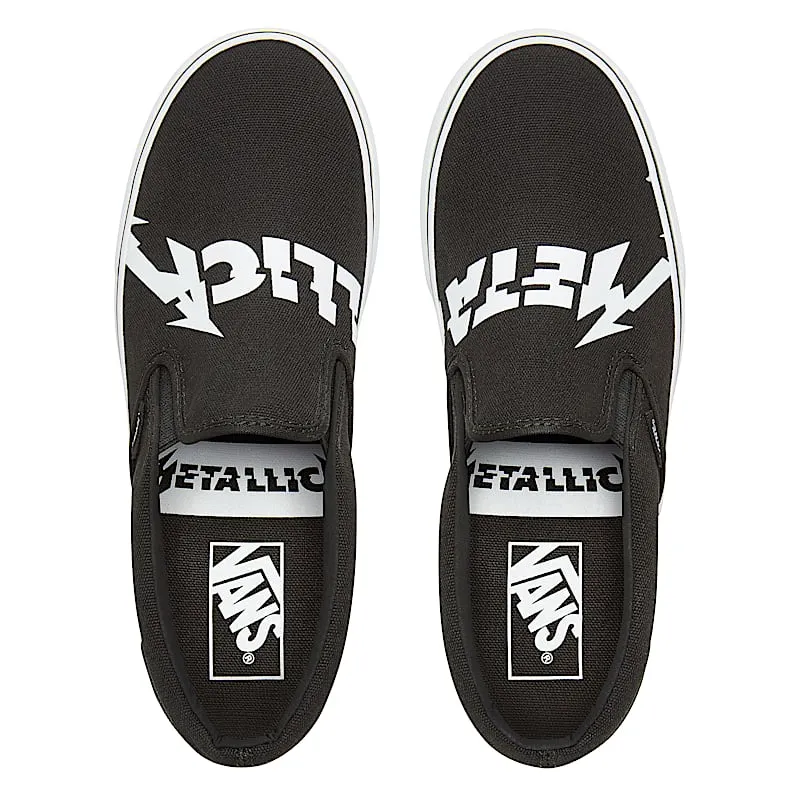 Vans Slip-On Metallica (2018) Black/True White (VN0A38F7PZJ)