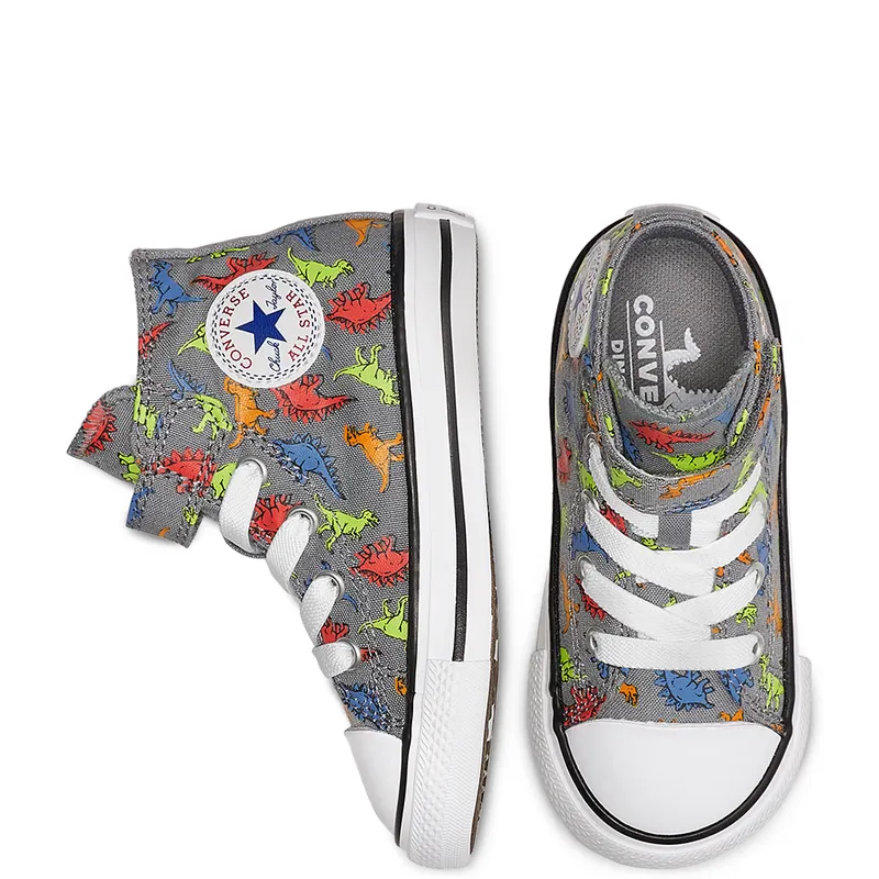 Converse Dinoverse Hook and Loop Chuck Taylor All Star High Top Cool Grey/black/white (766202C)