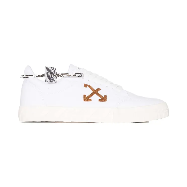 OFF-WHITE Vulc Low White Brown (OMIA085R21FAB0020160)
