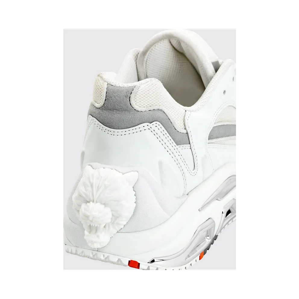 Plein Sport PS. Project Gen. X-01 in Leather and Mesh with Bicolor Design White (FABSUSC0328PTE003N01)