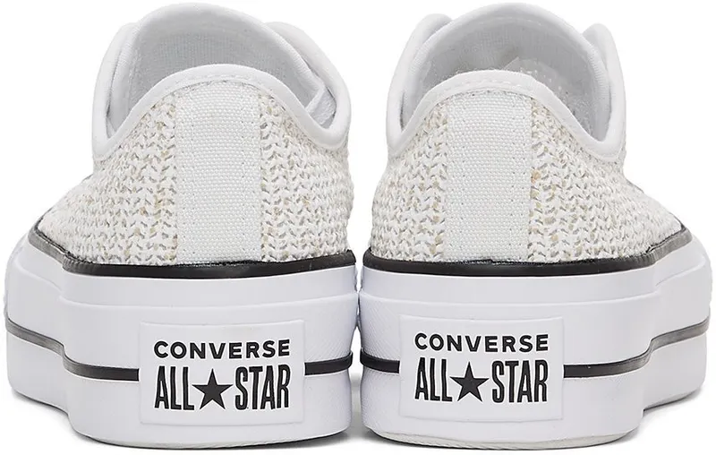 Converse Ademende Platform Chuck Taylor All Star Low Top White/black/white (570792C)