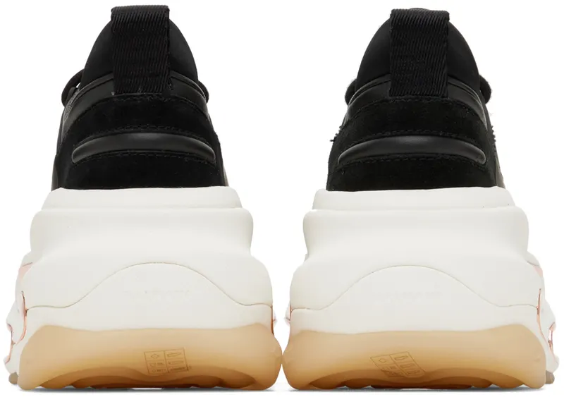 Balmain Black Leather & Suede B-Bold (XN1VI541LSHD)