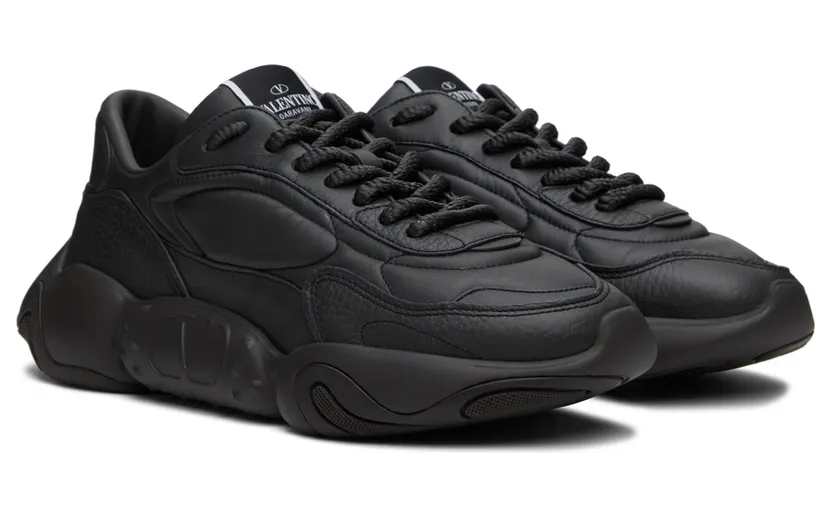 Valentino Garavani Black Bubbleback Low Sneakers (1Y2S0F08IAQ) (4)
