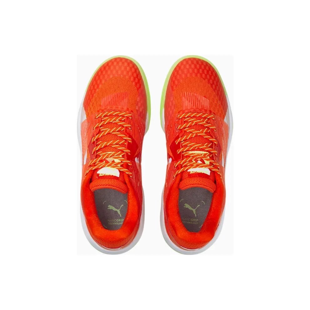 Puma Eliminate Power Nitro Handball Shoes Green/White/Orange (10646004)