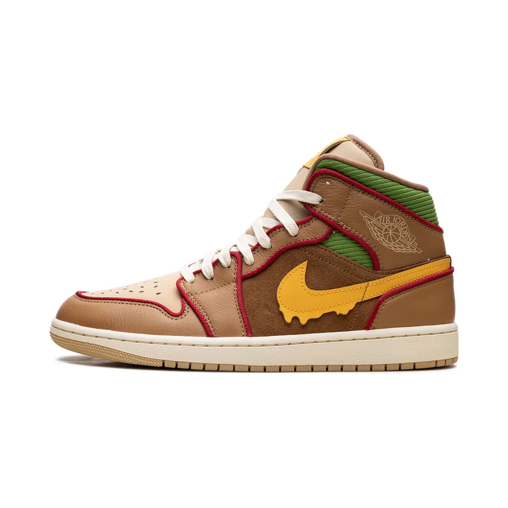 Jordan 1 Mid SE “Cheeseburger” (IB7403-224)