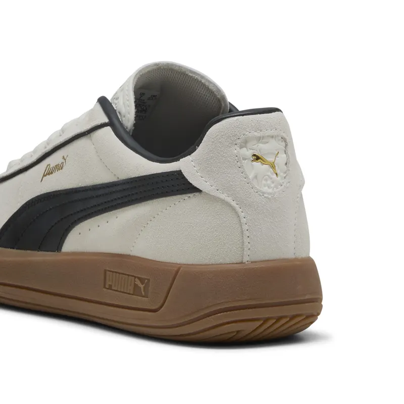 Puma Club Klassika Suede “Warm White / Puma Black / Puma Gold” (400718_01)