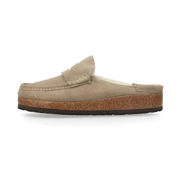 Birkenstock Naples Shearling Natural Leather Oiled “Taupe” – 1028084