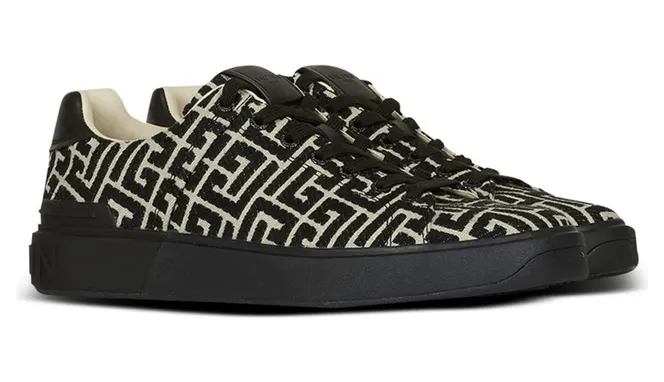 Balmain B-Court Monogram “Black/White” (GM1VI288 TJCM EDK) (4)