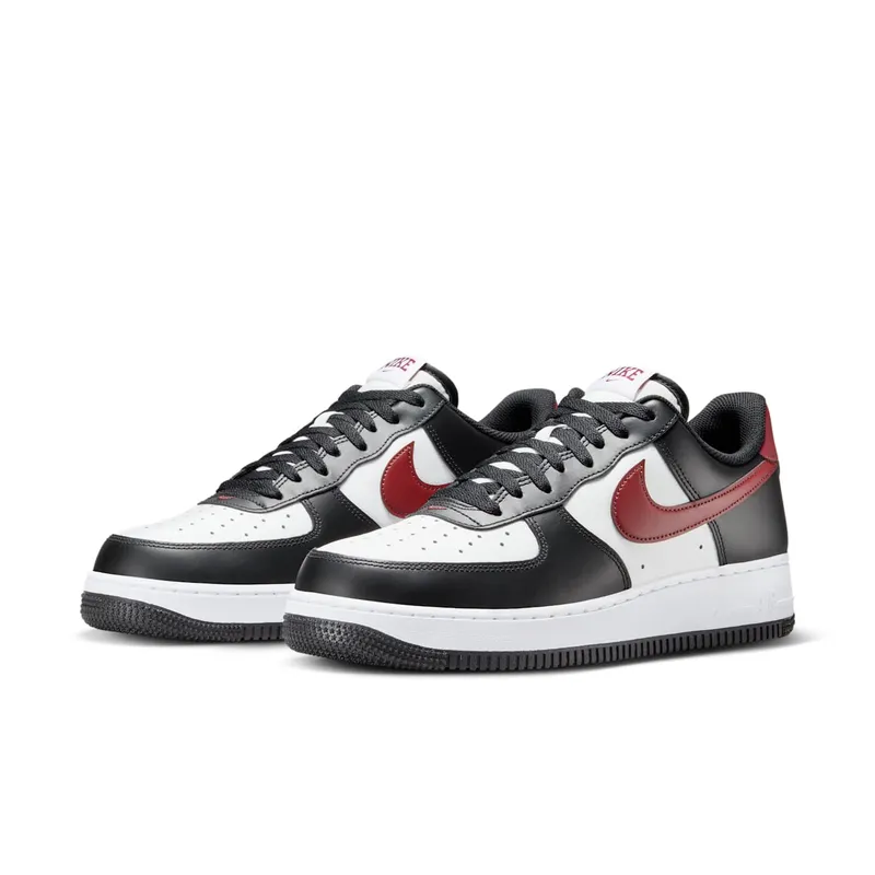 Nike Air Force 1 Low ’07 Black White Dark Team Red (FZ4615-001)