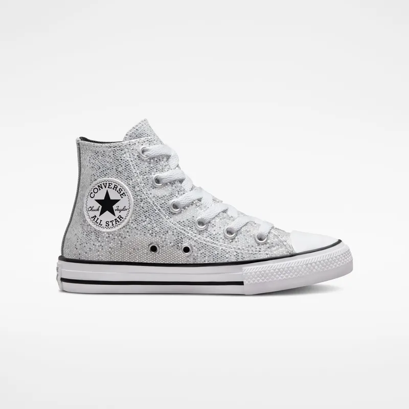 Converse Chuck Taylor All Star Glitter Silver/ash Stone/Black (A01477C)