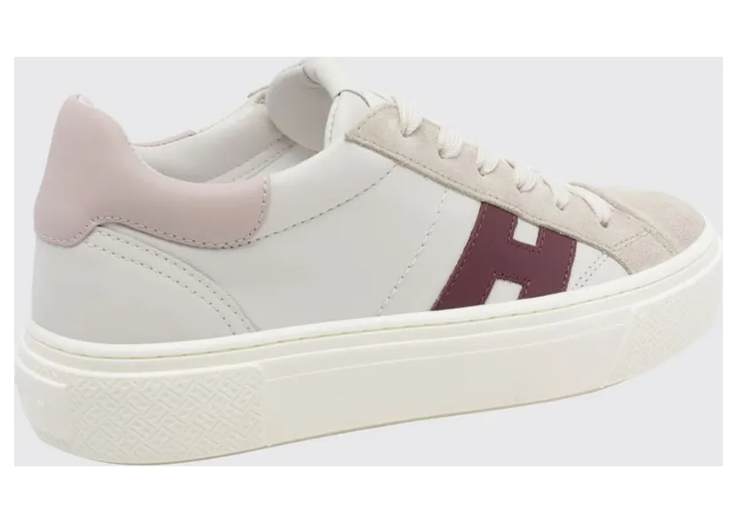 Hogan Crosswind Platform Sneakers in Smooth and Suede Calfskin White (HXW7050GB00UHC0R2C) (2)