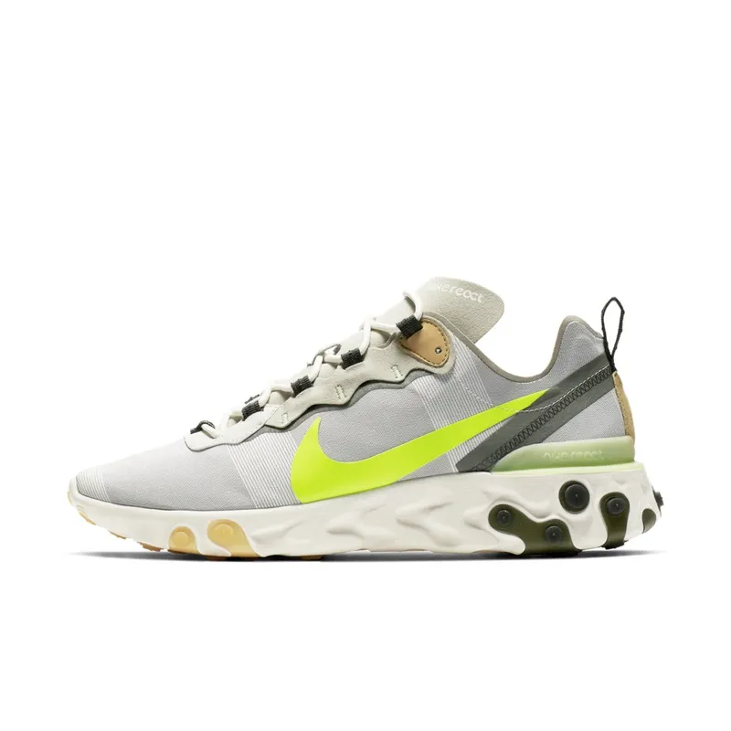 Nike React Element 55 Spruce Volt Spruce Aura/Spruce Fog-Barely Volt-Volt (BQ6166-009)