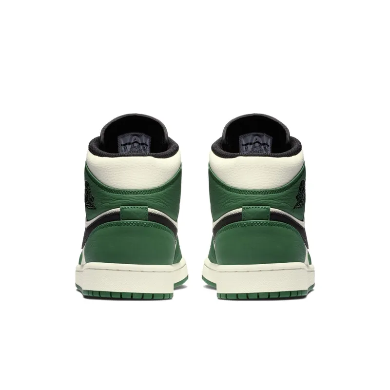Jordan 1 Mid Pine Green Pine Green/Sail-Black (852542-301)