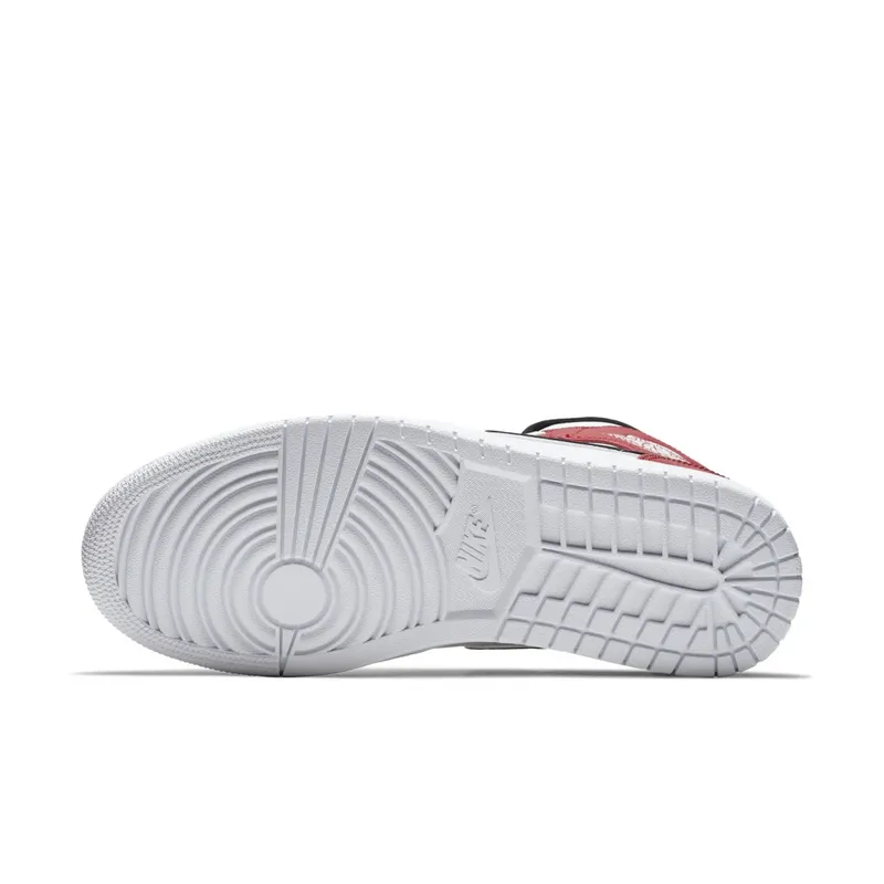 Jordan 1 Mid White Black Gym Red White/Black-Gym Red (554724-116)