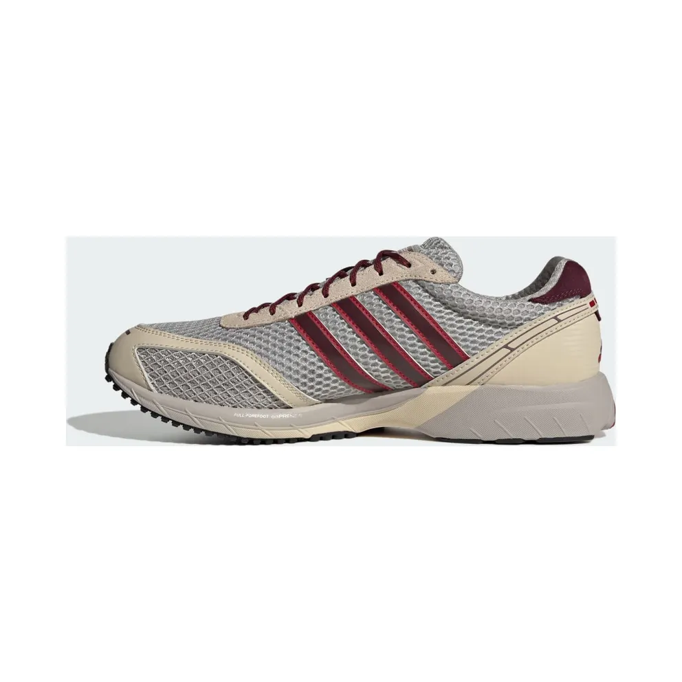 adidas Adizero Adios OG “Clear Granite / Maroon / Team Victory Red” (KI6185)