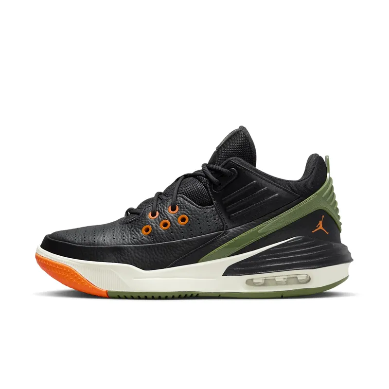 Jordan Max Aura 5 Black Bright Mandarin Sail Sky J Light Olive (DZ4353-003)