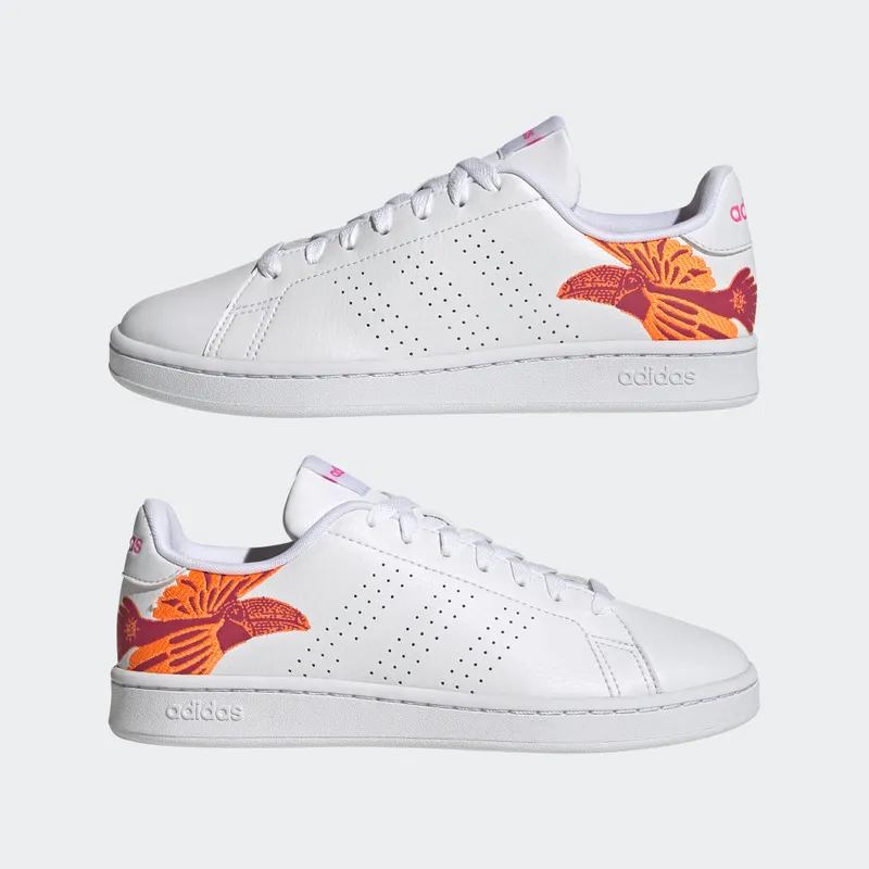 Adidas Advantage Court Lifestyle Cloud White / Screaming Pink / Cloud White (GY7046)