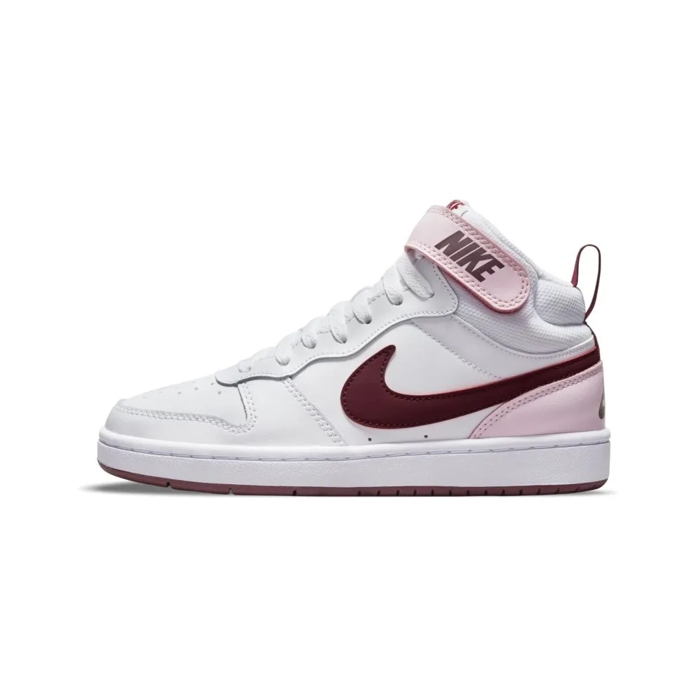 Nike Court Borough Mid 2 White Pink Foam (GS) (CD7782-104)