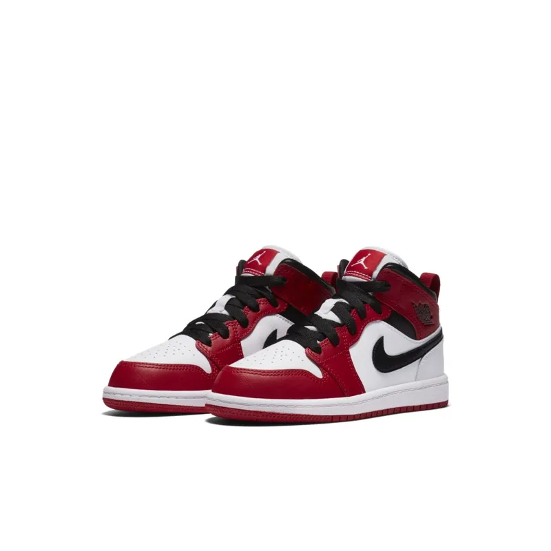 Jordan 1 Mid Chicago 2020 (PS) White/Gym Red-Black (640734-173)