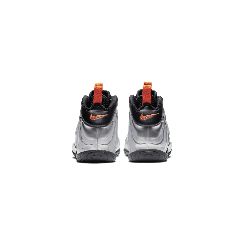 Nike Little Posite Pro GS ‘Halloween’ Flat Silver/Black/Electro Orange (644792-013)