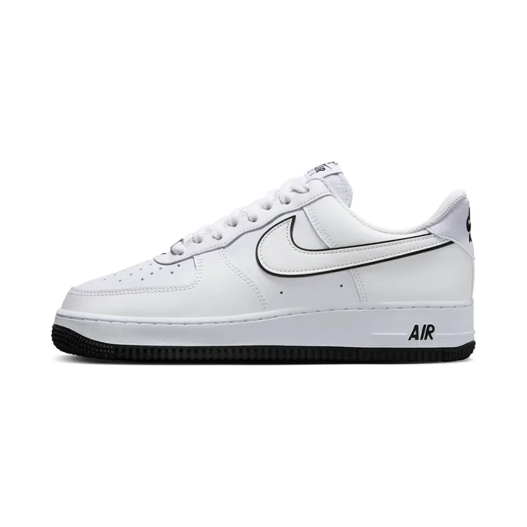 Nike Air Force 1 ’07 Low White Black Outline Swoosh “White / Black” (DV0788-103)