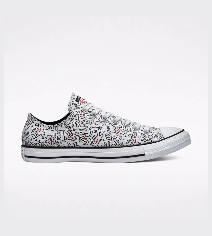 Converse Converse x Keith Haring Chuck Taylor All Star Low Top Wit/zwart/rood (171860C)