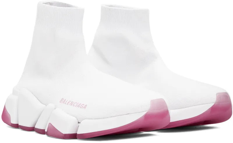 Balenciaga White & Pink Speed 2.0 (654045 W2DI2)