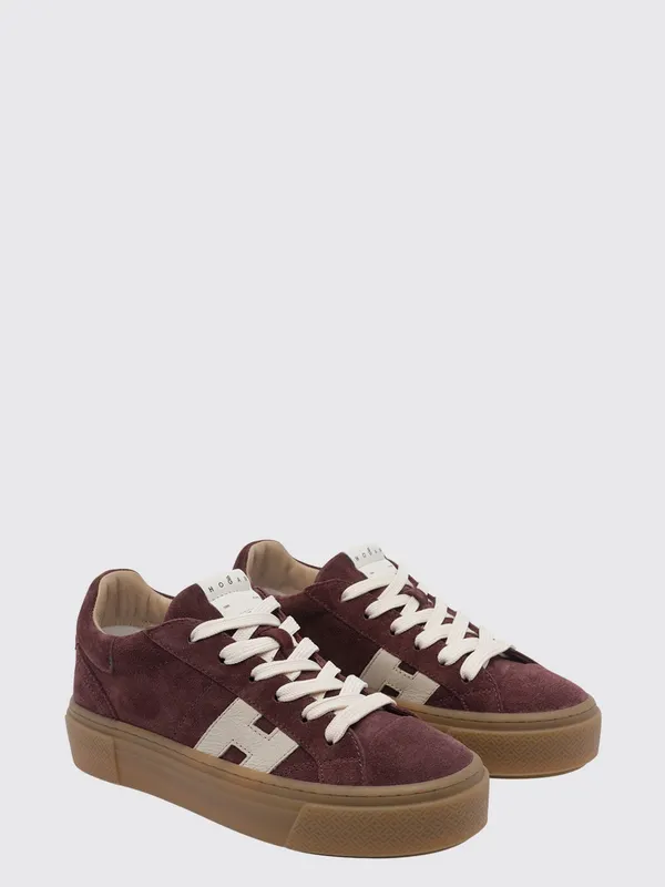 Hogan Crosswind Suede Leather Platform Brown (HXW7050GB00UHT0FD8)
