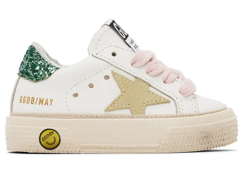 Golden Goose Baby White May Sneakers (GJF00112.F003302.11241)
