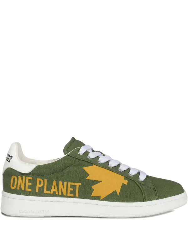DSQUARED2 Boxer low-top with print – Green (SNM0245305357)