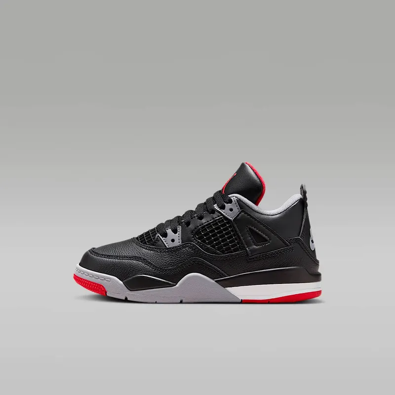 Air Jordan 4 PS Bred Reimagined “Black / Cement Grey / Summit White / Fire Red” (BQ7669-006)
