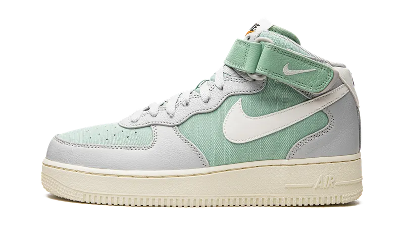 Nike Air Force 1 Mid ’07 LX “Grey Fog Enamel Green” (DQ8766-002)