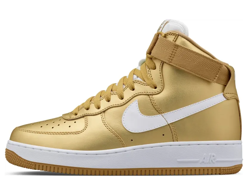 Nike Lab Air Force 1 High ‘Metallic Gold’ “Metallic Gold / White” (823297-700)