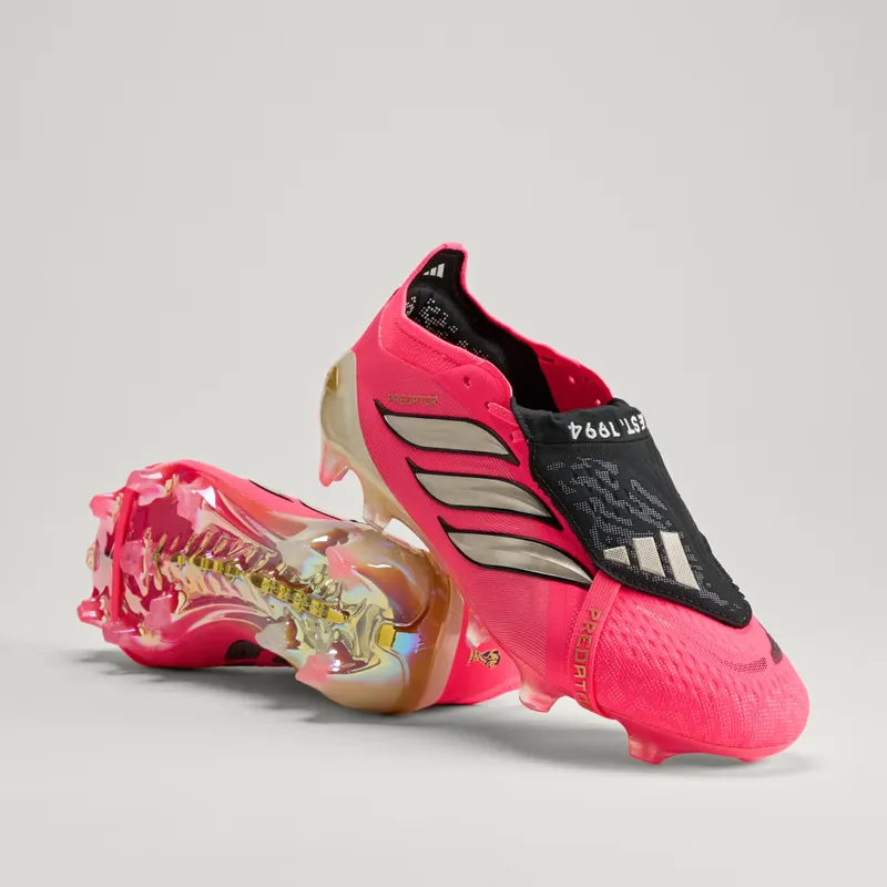 Adidas Predator Elite Fold-Over Tongue FG Football Boots, Pink (JP6237)